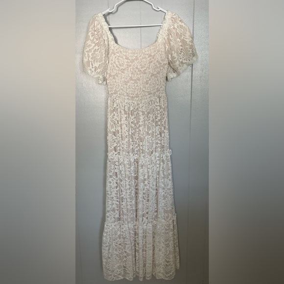 Baltic born Aspen Smocked Lace Maxi Dress - Picture 6 of 9